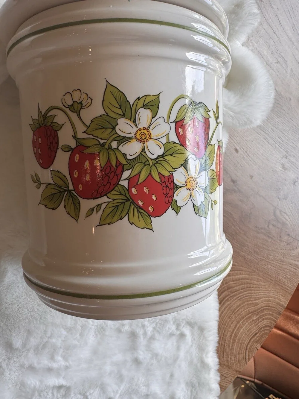 Vintage 1970 Strawberry Canister From Sears 1pcs Made In Japan